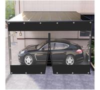 Xrdbfd Clear Tarpaulin Side Panels, Outdoor Tarp Curtains With Zip, Pergola Gazebo Waterproof Tarpaulin Side Panels, 600g/m² Heavy Duty Transparent Pvc Tarp Covers,1zip-1.5x2.5m/4.9 * 8.2ft