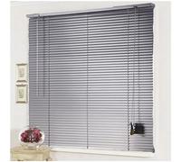 Xrdbfd Silver Venetian Blinds, Horizontal Blinds for Windows, Aluminium Venetian Shades, Blackout Curtains, Metal Window Blinds 40-150cm/16-59in Wide,WxH-85x130cm/33.5 * 51in