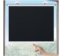 Xrdbfd Suction Cup Blackout Roller Blinds, Sunshade Roll Up Blinds, Blackout Curtains No Drilling, Thermal Window Roller Shades for Home/office/kitchen,Black-45x110cm/18 * 43in