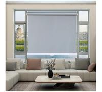 Xrdbfd Thermal Blackout Roller Blinds 40/65/70/95/110/125cm, Blackout Curtains No Drilling, Window Roller Shades, Sunshade Blinds, Sun Protection Privacy Roller Shades,grey-32x150cm/13 * 59in
