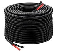 XRDS -RF 10AWG Solar Extension Cable 100FT with Flame-Retardant Protective Sleeving, Tinned Copper PV Wire, Flexible Outdoor Photovoltaic Cable for Solar Panel, RV, Boat, Off-Grid System