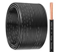 XRDS -RF 14 AWG 200FT THHN Stranded Wire - Nylon Insulated Pure Copper Electrical Cable for DIY Projects - Black - 600V Rated