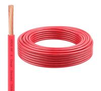 XRDS -RF 8 Gauge THHN Wire,25FT Red Stranded Copper Electrical Wire, 600V, Heat & Oil Resistant, Nylon Sheath Building Wire for Indoor/Outdoor Use