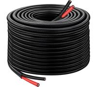XRDS -RF 8AWG Solar Extension Cable 100FT with Flame-Retardant Protective Sleeving, Tinned Copper PV Wire, Flexible Outdoor Photovoltaic Cable for Solar Panel, RV, Boat, Off-Grid System