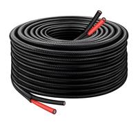 XRDS -RF 8AWG Solar Extension Cable 30FT with Flame-Retardant Protective Sleeving, Tinned Copper PV Wire, Flexible Outdoor Photovoltaic Cable for Solar Panel, RV, Boat, Off-Grid System