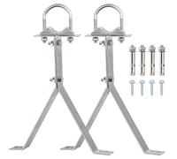 XRDS-RF Antenna Wall Mount 14 Inch Heavy-Duty Stand Off Wall Mast Mount Windproof Antenna Mounting Bracket for TV Antenna Mast (2-Leg + 2-Leg)