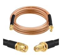 XRDS -RF RG8X SMA Extension Cable, Low Loss SMA Male to SMA Female Coaxial Cable (50 Ohm), High-Density Braided Copper Shielding for WiFi Antenna, 4G 5G LTE Router, Helium Miner, Ham Radio 6FT