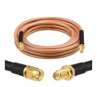 XRDS -RF RG8X SMA Extension Cable, Low Loss SMA Male to SMA Female Coaxial Cable (50 Ohm), High-Density Braided Copper Shielding for WiFi Antenna, 4G 5G LTE Router, Helium Miner, Ham Radio 15FT