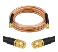 XRDS -RF RG8X SMA Extension Cable, Low Loss SMA Male to SMA Male Coaxial Cable, High-Density Braided Copper 50 Ohm Coax for WiFi Antenna, 4G 5G LTE Gateway, Router, Ham Radio 6FT