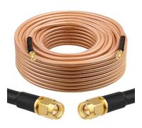 XRDS -RF RG8X SMA Extension Cable, Low Loss SMA Male to SMA Male Coaxial Cable, High-Density Braided Copper 50 Ohm Coax for WiFi Antenna, 4G 5G LTE Gateway, Router, Ham Radio 75FT