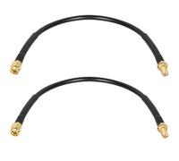 XRDS - RF RP-SMA Male to RP-SMA Female Coax Cable 1FT 2PCS, RG58 WiFi Antenna Extension Coax Cable for WiFi LAN Router Wireless Network Card Adapter