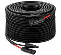 XRDS -RF Solar Panel Cable 100FT, 10AWG Solar Extension Cable with Male & Female Solar Connectors, Flame-Retardant Protective Sleeving Solar Cable, Weatherproof PV Wire for Solar Panel Connection