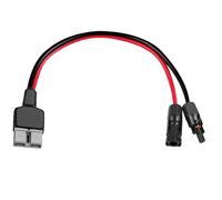 XRDS -RF Solar Panel Charge Cable 50A with Anderson-Style High-Amperage Connector, 10AWG Heavy-Duty Extension Cord for Solar Power Systems, RVs, and Off-Grid Applications 1FT