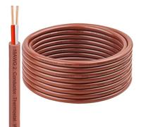 XRDS -RF Thermostat Wire 18/2 20FT Solid Copper, Low Voltage, 2 Conductor Thermostat Cable Ideal for Thermostats, HVAC Systems, Doorbells, and Security Systems