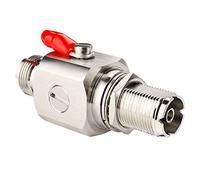 XRDS-RF UHF Coaxial Lightning Arrestor SO239 Socket Bulkhead UHF Female to Female Coaxial Connector for CB Ham Two-Way Radio Base Antennas