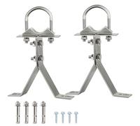 XRDS -RF XRDS-RF Antenna Wall Mount 6 Inch Heavy-Duty Stand Off Wall Mast Mount Windproof Antenna Mounting Bracket for TV Antenna Mast (2-Leg + 2-Leg)