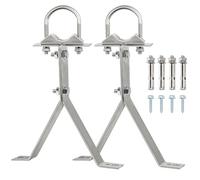 XRDS -RF XRDS-RF Antenna Wall Mount 8 Inch Heavy-Duty Stand Off Wall Mast Mount Windproof Antenna Mounting Bracket for TV Antenna Mast (2-Leg + 2-Leg)