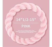 XRDSF Car Steering Wheel Cover for VW Caddy Maxi 5 (V) SB I 2020-2024, 37-38cm Luxury Fluffy Winter Car Steering Wheel Cover for Women Soft Warm Plush Cute Auto Accessories,Pink-O