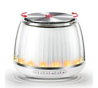 XRDZYXGS Bluetooth Speaker Portable Wireless, 2600mAh Battery, 6-8H Playtime, 8W Stereo Sound, 33-Foot Bluetooth Range, Enhanced Bass/Rotating Turntable & 7 RGB Lights, for Home/Outdoors/Travel