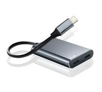 Xreal Hub Charging and Playback Adapter, USB C to AR Glasses Adapter for XREAL One/Air 2 Pro, Rokid,Viture, Compatible ROG Ally, Switch2, Phone 17 16 15, Supports 65W Fast Charge and 60Hz