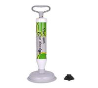 XREXS Drain Buster Toilet Air Plunger, Powerful Drain Plunger with 2 Suction Cups, Suitable for Toilet (Large Suction Cup), Bathtub/Shower/Sink (Small Suction Cup)