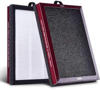 XREY Air Purifier(2 Pack) Replacement Filter Compatiable with MA-25 B1/S1/W1 Air Purifier 3-in-1 H13 True Hepa Activated Carbon Filters Set, for Wildfire Smoke, Dust,Odor, Pet Dander