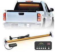 XRIDONSEN 35 inch Traffic Advisor Light Bar 144 LED Amber strobe lights Emergency Warning Flashing Safety Interior Windshield w/ Directional Arrow for Construction Vehicles Snow plow Trucks