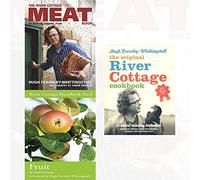 xriver cottage cookbook wrks,fruit and the river cottage meat book 3 books collection set