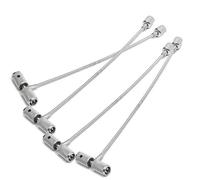 Xriziray 4PCS Valve Stem Installation Fishing Tire Repair Tools 8'' Puller Car Plug Core Remover Universal Multifunction