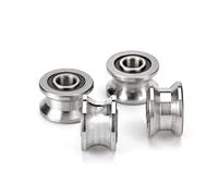 XRKJKQIDG 5pcs TU22 8mm V/U Groove Pulley Bearings T22 8 * 22.5 14. 13.5mm V Roller Wheel Ball Bearing T-U-22