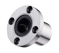 XRKJKQIDG Precision Linear Bearings 1PC LMF25UU Round Flange Ball Bearing 25mm LMF25 for 3D Printer
