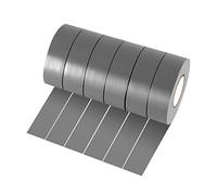 Xrkuu 6 Rolls Grey Electrical Tape, 18mm x 10m PVC Insulation Tape, Waterproof Strong Adhesive Electric Tape for Wire Projects, Insulating and Repair Broken Wires