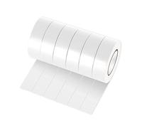 Xrkuu 6 Rolls White Electrical Tape, 18mm x 10m PVC Waterproof Strong Adhesive Insulation Tape for Wire Projects, Insulating and Repair Broken Wires