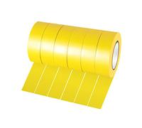 Xrkuu 6 Rolls Yellow Electrical Tape, 18mm x 10m PVC Insulation Tape, Waterproof Strong Adhesive Electric Tape for Wire Projects, Insulating and Repair Broken Wires