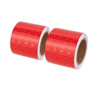 Xrkuu Reflective Tape 2 Rolls (3m x 5cm), Red Safety Warning Tape