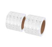 Xrkuu Reflective Tape 2 Rolls (3m x 5cm), White Safety Warning Tape