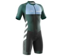 XRLQZH Men's MTB Triathlon Tri Suit Short Sleeve Quick-Drying Cycling Skinsuit，Short Sleeve Trisuit/One Piece Pro Triathlon Suit，TriSuit for Cycling (L,TYP-2)