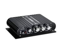 XRLUC Mini Bluetooth Amplifier Bass 2.1 Channel with Subwoofer Out, 400W Peak Powerful Audio Stereo Hi-Fi 12V Digital Class Music for Passive Speaker PC TV Phone Car Vehicle (Power Supply NOT Include)