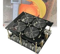 XRNWOHISB 5000W Induction Heating Board Magnetic Induction Heater With Spiral Coil Water Pump For Ferrous Metal Heating Quenching(150ml Crucible)
