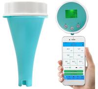XRNWOHISB 6-in-1 Smart Pool Water Quality Tester, Wireless Digital Monitor, PH C TDS ORP Temperature Meter for Swimming Pool Aquarium Lab