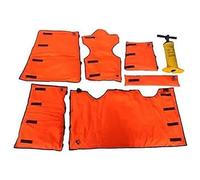 XRNWOHISB Portable First Aid Air Splint Set, PVC Inflatable Multiple Combinations Emergency Vacuum Bone Fracture Immobilization Splint with Pump, Can Be X-rayed, Immobilization Body and Limbs