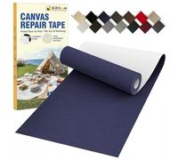 Xroam Canvas Repair Tape, 8 x 160 cm Waterproof Fabric Tape for Furniture, Self Adhesive Canvas Patches for Boat Covers, Sofas, Tents, Louge Chairs, Canopy, Awning Navy Blue