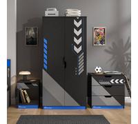 Xrocker X Rocker Octane 3 Piece Bedroom Furniture Set - Blue