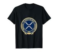 XRP in Crypto We Trust Emblem Digital Asset Crest Value Graphic T-Shirt