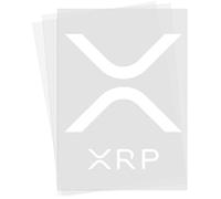 XRP Logo Iron-on Transfer T-Shirt Patch - (A3) 29.7 x 42.0 cm -Digital Currency Ripple Logo - Cryptocurrency Investor Trader Heat Transfer Patch Gift for Shirts, Bags & More