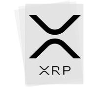 XRP Logo Iron-on Transfer T-Shirt Patch - (A4) 21.0 x 29.7 cm -Digital Currency Ripple Logo - Cryptocurrency Investor Trader Heat Transfer Patch Gift for Shirts, Bags & More