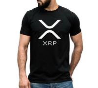 XRP-Ripple-Army-Logo-Men-T-Shirt-Gift-for-Trader-Investors-Moon-HODL-Investing-Tee Black
