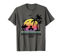XRP Ripple Cryptocurrency My Retirement Plan Beach Vacation T-Shirt