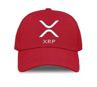 XRP Ripple Logo Baseball Caps - Red - Kids - XRP Logo Mens Cap - Digital Currency XRP Print Cap - Market Trade Protocol Payment Baseball Hat - Dad Hat - Gift for Investors Traders