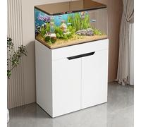 XRRJFYH Aquarium Cabinet, Fish Tank Stand, Reptile Tank Stand, Terrarium Table, 10-35 Gallon Breeder Tank Stand(White,60x45x75cm/24x18x30in)